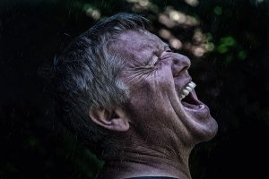 That's right, white boy. Go cry in the rain so no one can tell you're being a little bitch.