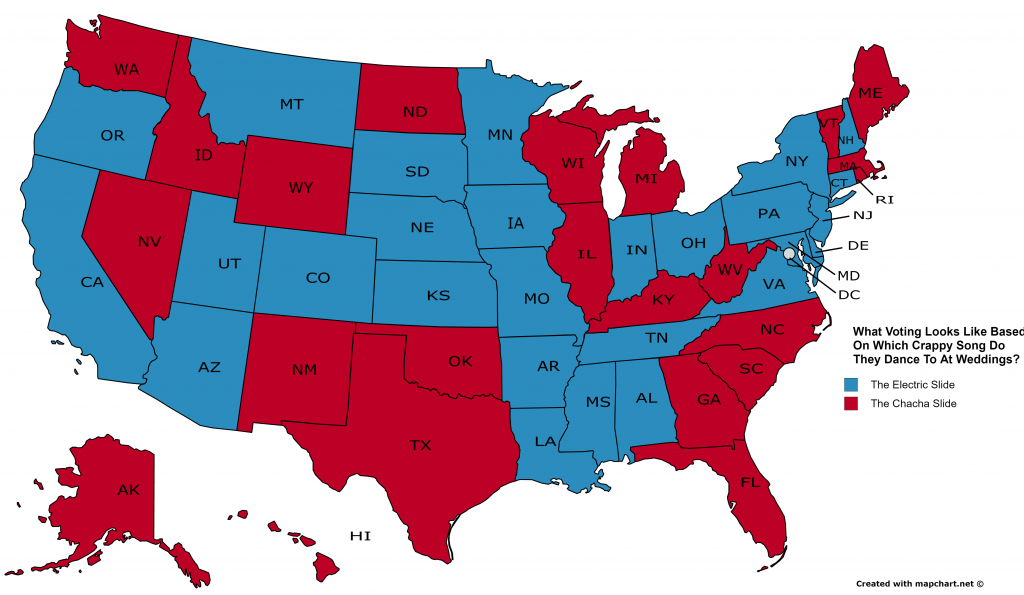 What Voting Looks Like Based On Which Crappy Song They Dance To At Weddings